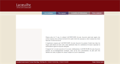 Desktop Screenshot of lacoeuilhe.com