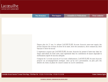 Tablet Screenshot of lacoeuilhe.com